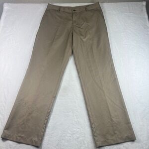 Adidas Golf Pants Mens‎ 34X32 (35X32) Beige Khaki Climalite Flat Front Tan